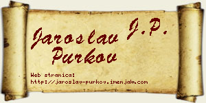 Jaroslav Purkov vizit kartica